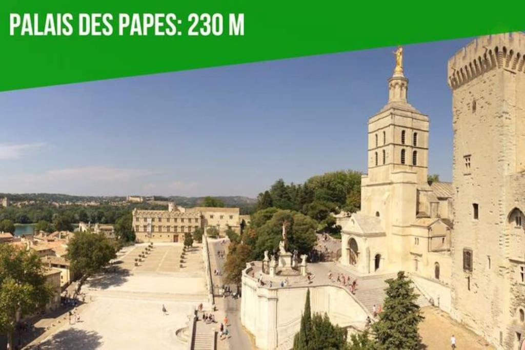 Aux Marches Du Palais - Ac Clim - Spacieux - Terrasse - Wifi Avignon Luaran gambar